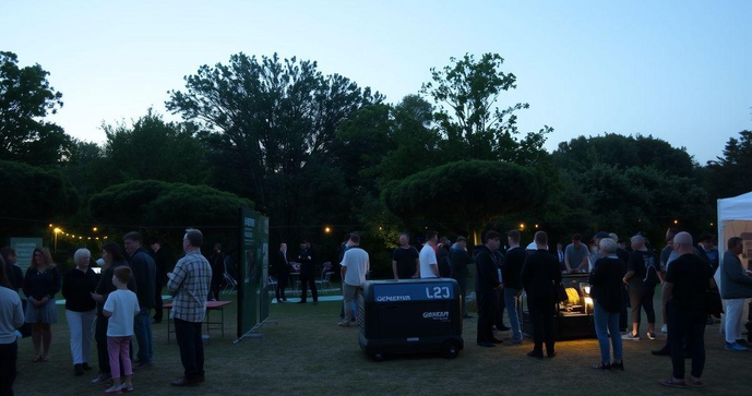 Aluguel de gerador de energia preço acessível para eventos e emergências