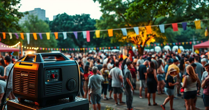 Aluguel de gerador portátil para eventos: como escolher o ideal