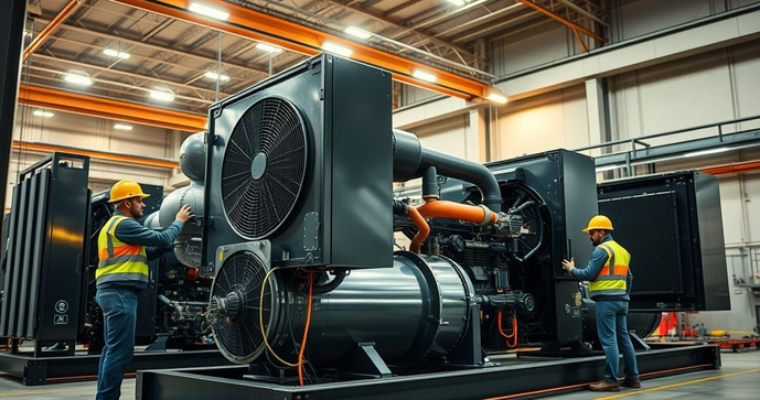 Instalação de geradores a diesel: Guia completo para garantir eficiência e segurança